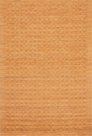 HomeRoots 4x6 Handmade Wool Shag Area Rug Bold Orange Pile Living Room Bedroom Accent 553487