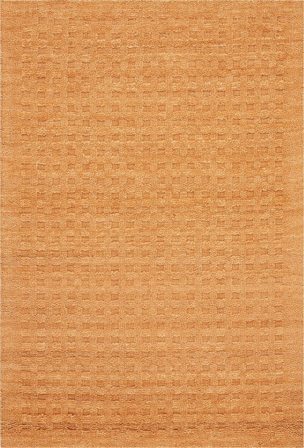 HomeRoots 4x6 Handmade Wool Shag Area Rug Bold Orange Pile Living Room Bedroom Accent 553487