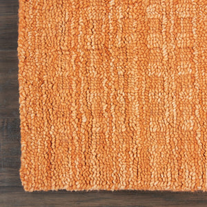 4x6 Handmade Wool Shag Area Rug Bold Orange Pile Living Room Bedroom Accent