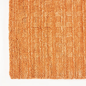 4x6 Handmade Wool Shag Area Rug Bold Orange Pile Living Room Bedroom Accent