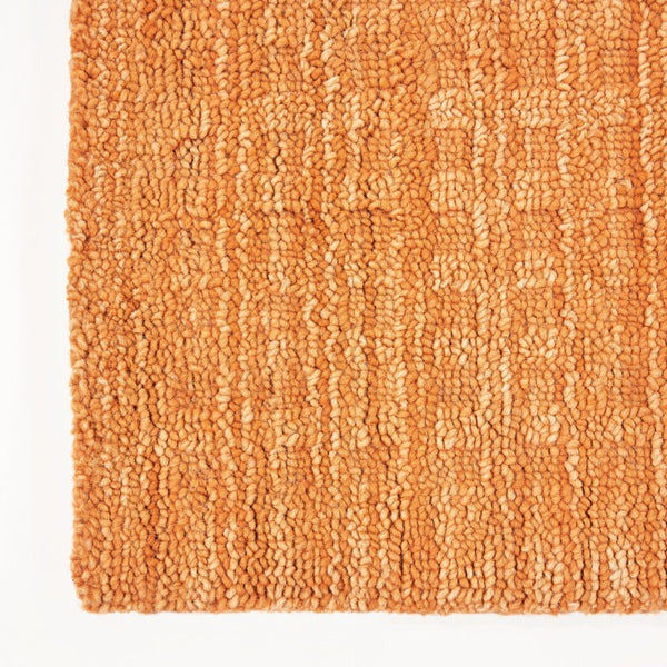 4x6 Handmade Wool Shag Area Rug Bold Orange Pile Living Room Bedroom Accent