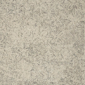 HomeRoots 8' Beige and Gray Wool Area Rug - Modern Abstract Geometric Design for Luxe Living Spaces 8' X 12' 553494