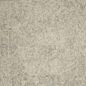 Homeroots 8' Modern Beige And Gray Wool Abstract Geometric Area Rug – Stylish, Warm, And Noise-reducing Decor 8' X 12' Wool 553494