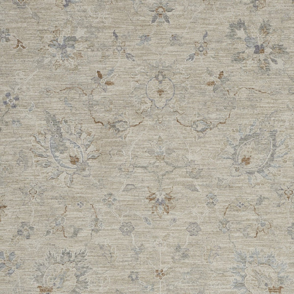 Homeroots 4' X 6' Gray Floral Power Loom Area Rug  Polyester 553509