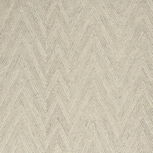 HomeRoots 5' Modern Ivory and Gray Wool Chevron Area Rug – Soft, Stylish Accent for Living Rooms & Bedrooms 5' X 8' 553519