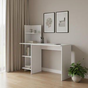 HomeRoots 47" White Computer Desk - Modern, Spacious Workspace for Home or Office, Durable & Stylish Design 553551