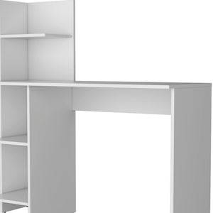 HomeRoots 47" White Computer Desk - Modern, Spacious Workspace for Home or Office, Durable & Stylish Design 553551