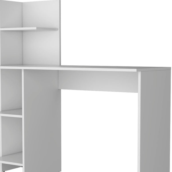 HomeRoots 47" White Computer Desk - Modern, Spacious Workspace for Home or Office, Durable & Stylish Design 553551