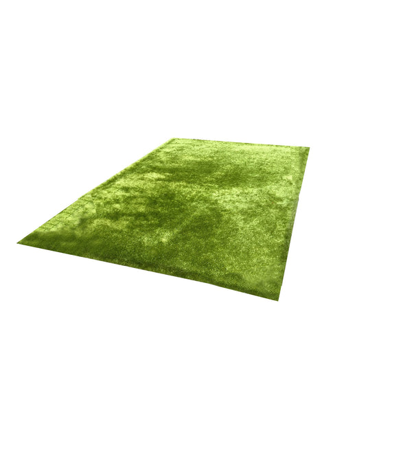 Homeroots 8' X 11' Lime Green Shag Hand Tufted Area Rug  Polyester 553566