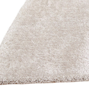 Homeroots 8' X 11' White Shag Hand Tufted Area Rug  Polyester 553578