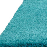 Homeroots 8' X 11' Turquoise Shag Hand Tufted Area Rug  Polyester 553588