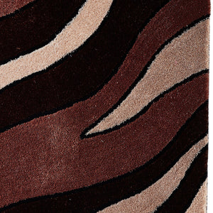 Homeroots 8' X 11' Beige Shag Hand Tufted Area Rug  Polyester 553609