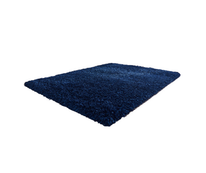 Homeroots 5' X 7' Navy Blue Shag Hand Tufted Area Rug  Polyester 553624