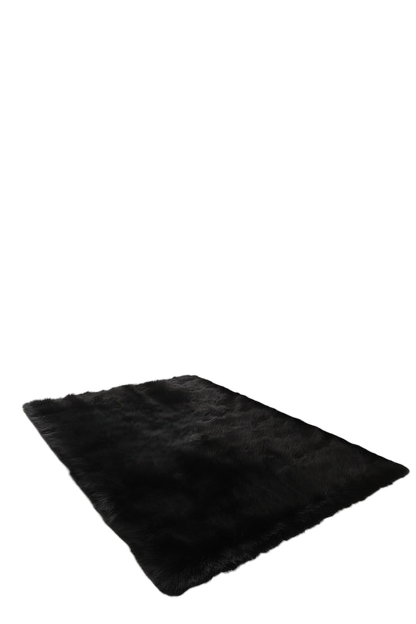 Homeroots 5' X 7' Charcoal Faux Sheepskin Shag Washable Area Rug  Faux Sheepskin 553638
