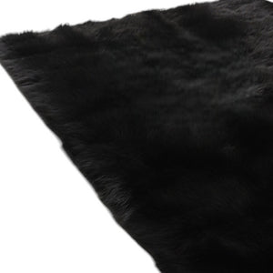 Homeroots 5' X 7' Charcoal Faux Sheepskin Shag Washable Area Rug  Faux Sheepskin 553638