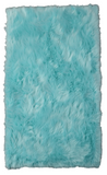 Homeroots 4' X 6' Turquoise Faux Sheepskin Shag Washable Area Rug  Faux Sheepskin 553641