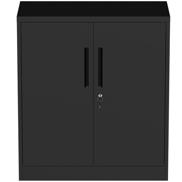 English Elm Metal Lockable Steel Cabinet Two Adjustable Shelves Garage Office Utility Storage T2398P442669