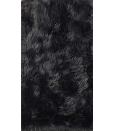 Homeroots 5' X 7' Charcoal Faux Fur Shag Washable Area Rug  Faux Fur 553645