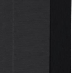 HomeRoots 67" Black Wood Pantry - Stylish Storage Solution with 5 Shelves for Kitchen, Laundry, or Garage Use 553658