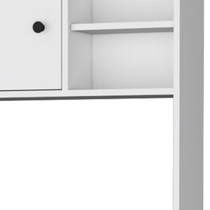 HomeRoots 67" White Pantry Cabinet – Stylish Storage Solution with 5 Shelves for Kitchen, Laundry, or Home Office 553663