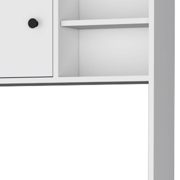 HomeRoots 67" White Pantry Cabinet – Stylish Storage Solution with 5 Shelves for Kitchen, Laundry, or Home Office 553663