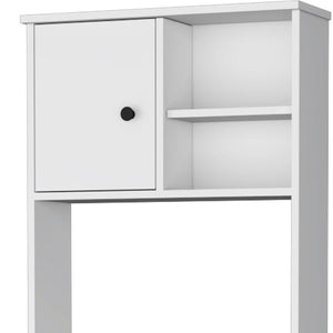 HomeRoots 67" White Pantry Cabinet – Stylish Storage Solution with 5 Shelves for Kitchen, Laundry, or Home Office 553663