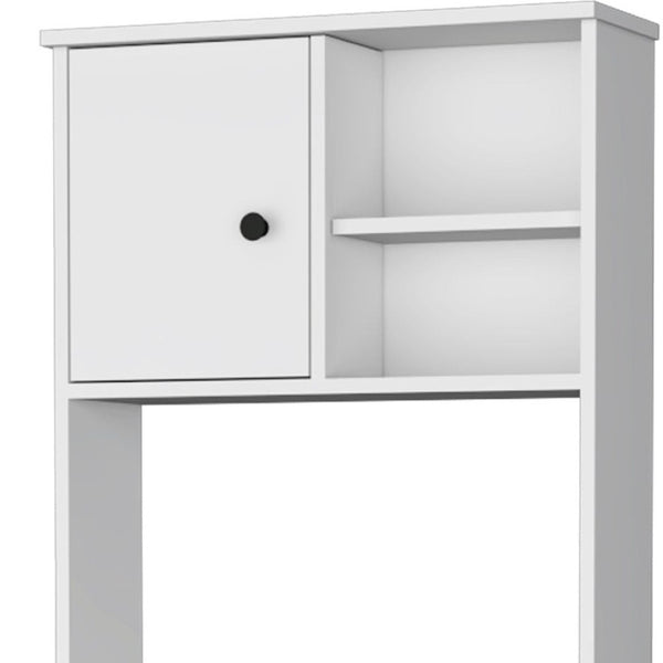HomeRoots 67" White Pantry Cabinet – Stylish Storage Solution with 5 Shelves for Kitchen, Laundry, or Home Office 553663