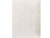 Homeroots 4' X 6' White And Gold Faux Fur Abstract Shag Non Skid Area Rug  Faux Fur 553734