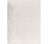 Homeroots 5' X 7' White And Gold Faux Fur Abstract Shag Non Skid Area Rug  Faux Fur 553735