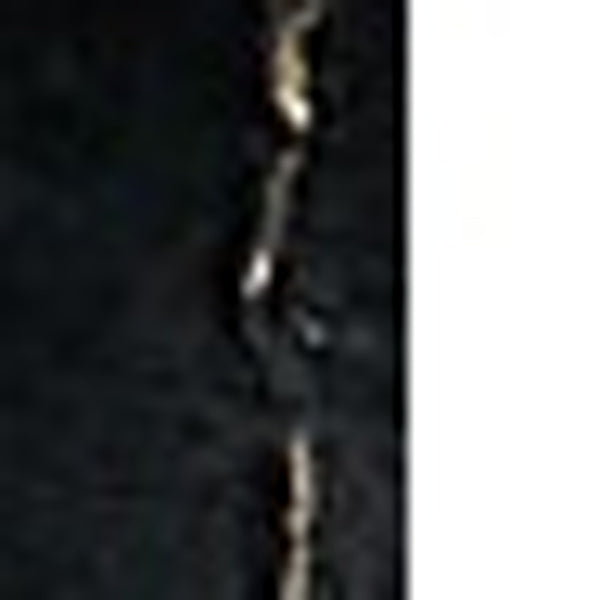 Homeroots 5' X 7' Black And Gold Faux Fur Abstract Shag Non Skid Area Rug  Faux Fur 553751