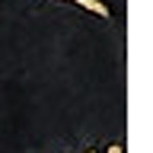 Homeroots 8' X 11' Black And Gold Faux Fur Abstract Shag Non Skid Area Rug  Faux Fur 553752