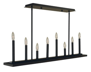 Framburg 8-light Matte Black Industria Island Chandelier - Modern Elegance To Illuminate Your Space Beautifully Matte Black Metal 5538 Mblack