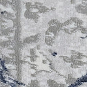 Homeroots 5' X 8' Ivory Blue And Gray Abstract Area Rug  Polyester 553835