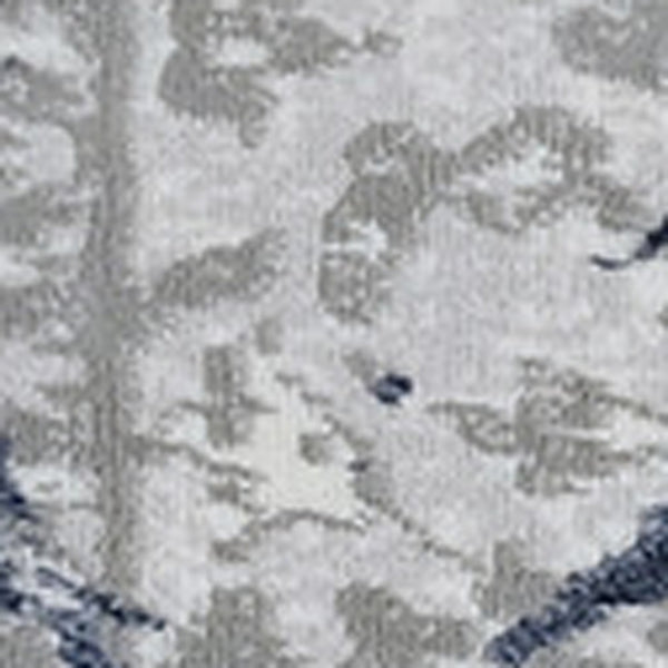 Homeroots 8' X 11' Blue And Gray Abstract Area Rug  Polyester 553836