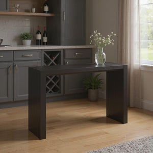 HomeRoots 60" Espresso Wood Rectangular Bar Table - Stylish Design for Dining, Entertaining & Hospitality Use 553865