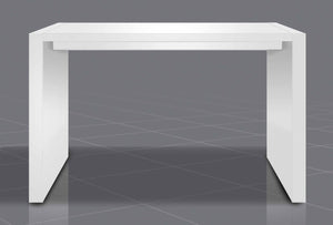 HomeRoots 60" White Rectangular Bar Table - Modern High-Top Design for Home & Commercial Use, Seats 4-6 553866