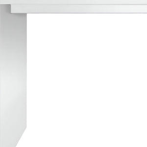 HomeRoots 60" White Rectangular Bar Table - Modern High-Top Design for Home & Commercial Use, Seats 4-6 553866