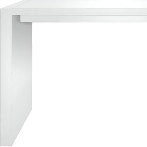 HomeRoots 60" White Rectangular Bar Table - Modern High-Top Design for Home & Commercial Use, Seats 4-6 553866