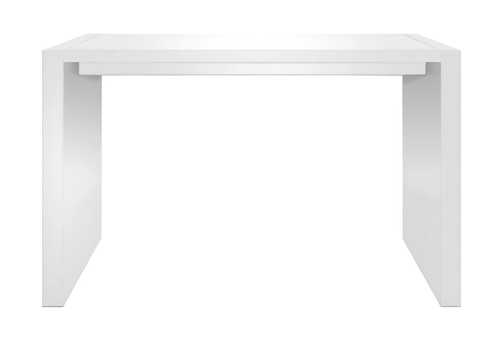 HomeRoots 60" White Rectangular Bar Table - Modern High-Top Design for Home & Commercial Use, Seats 4-6 553866