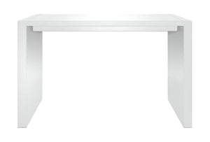 HomeRoots 60" White Rectangular Bar Table - Modern High-Top Design for Home & Commercial Use, Seats 4-6 553866