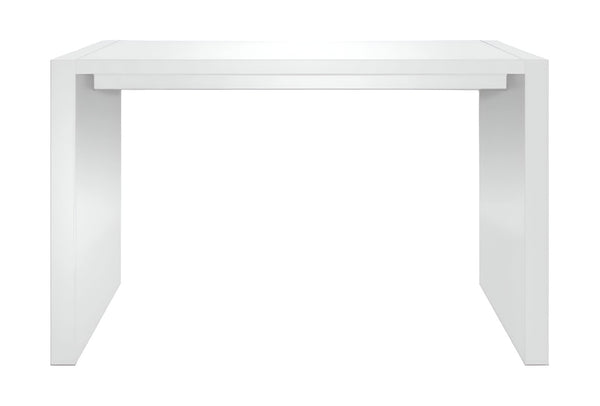 HomeRoots 60" White Rectangular Bar Table - Modern High-Top Design for Home & Commercial Use, Seats 4-6 553866