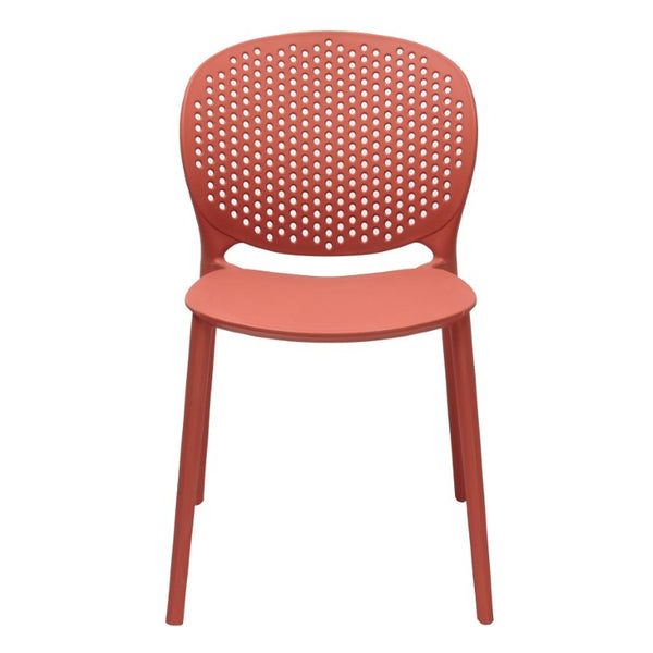 Set of 4 Heavy Duty Stackable Plastic Dining Side Chairs for Modern Everyday Comfort