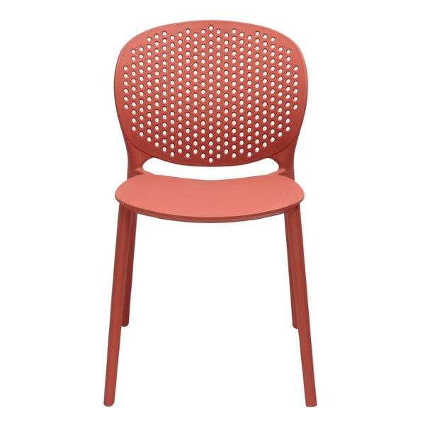 Set of 4 Heavy Duty Stackable Plastic Dining Side Chairs for Modern Everyday Comfort