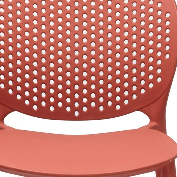 Set of 4 Heavy Duty Stackable Plastic Dining Side Chairs for Modern Everyday Comfort