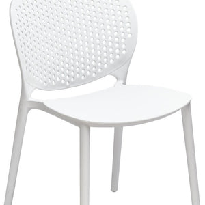 Set of 4 Heavy Duty Stackable Plastic Dining Side Chairs for Modern Everyday Comfort