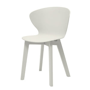 Set of 4 Heavy Duty Stackable Plastic Dining Side Chairs for Modern Everyday Comfort