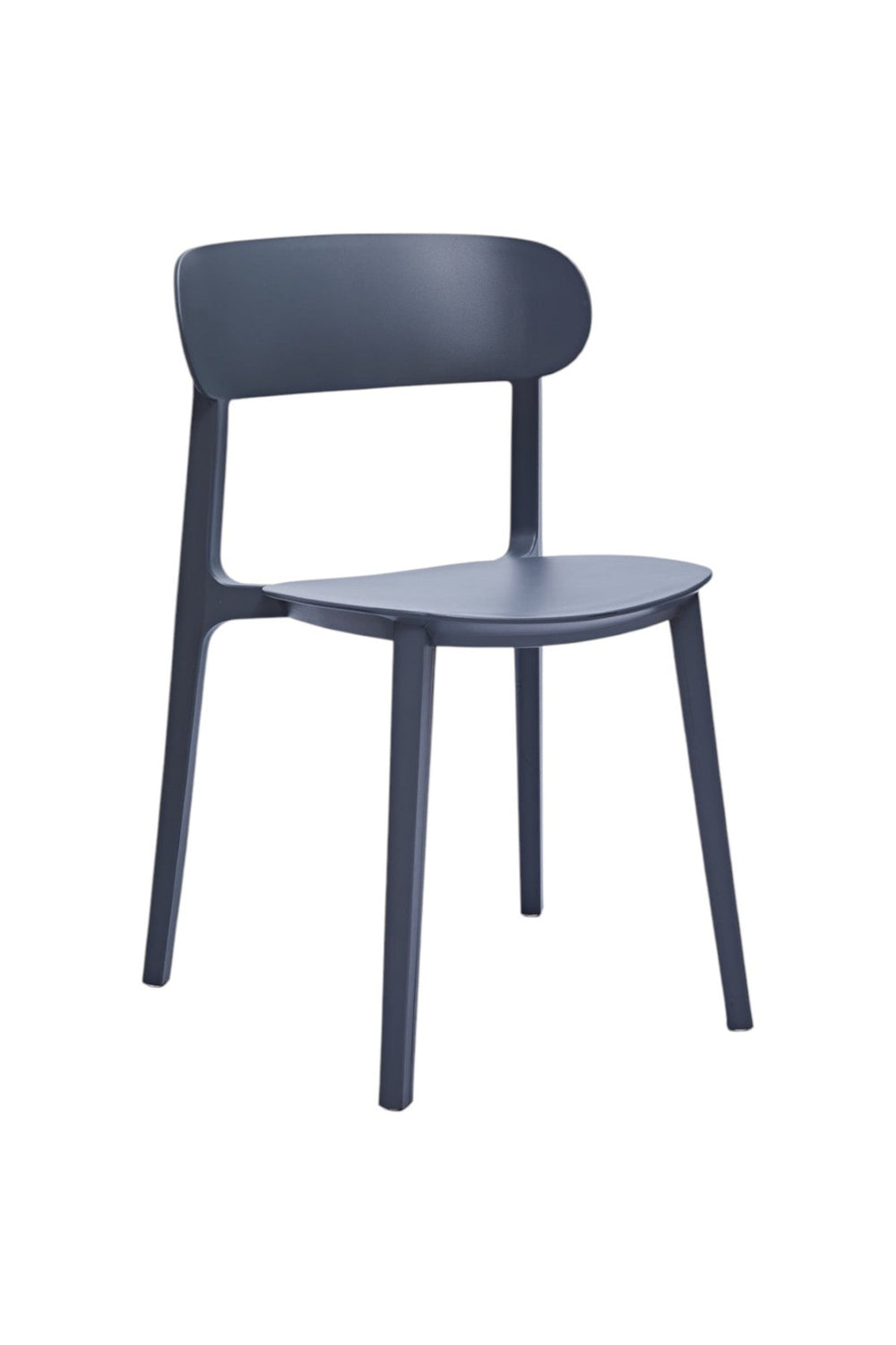 HomeRoots Set of Four Modern Gray Heavy Duty Plastic Dining Chairs – Durable, Stylish, and Versatile Seating 553938
