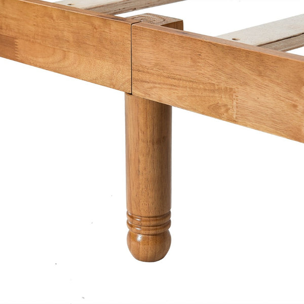 English Elm Queen Solid Wood Platform Bed Clean Lined Headboard No Box Spring Needed W1917P170227