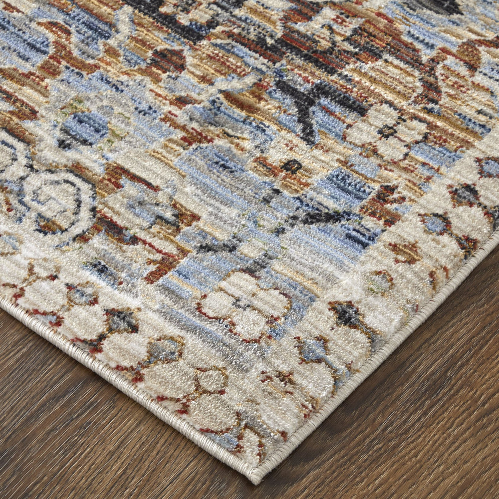 Feizy Rugs Melrose Area Rug: Luxurious Turkish Craftsmanship With Durable, Stain-resistant Design For Elegance Ivory,Red,Blue Polypropylene,Polyester,Viscose Mel39nzfivyrste70