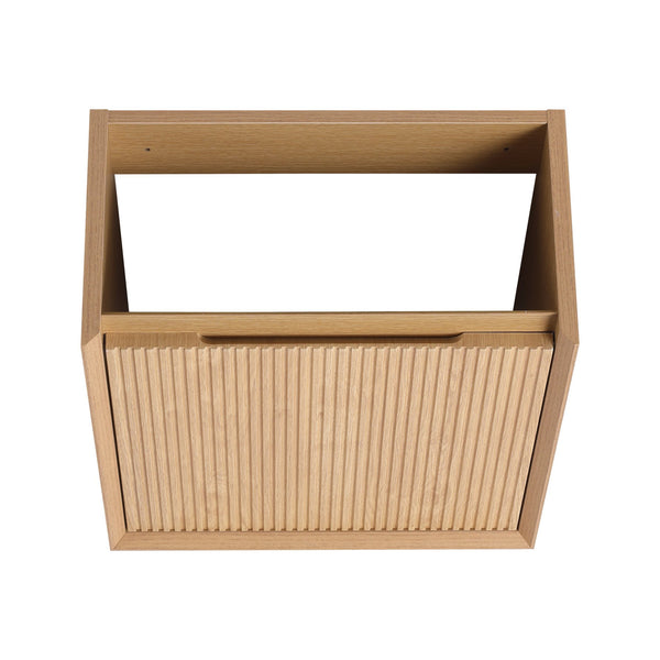English Elm 18.5" Wall-Mounted Bathroom Vanity With Resin Sink & Soft-Close Door For Smart Space-Saving Design W1972P362127
